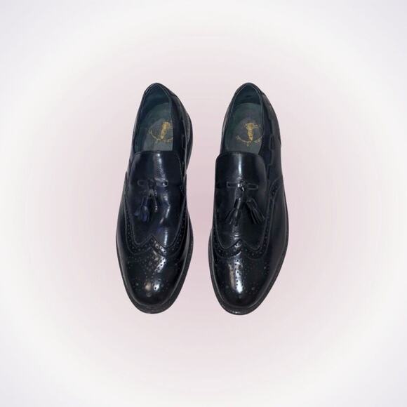 Executive Imperial Black Oxford Leather Shoes | Sz 10 - Picture 1 of 9